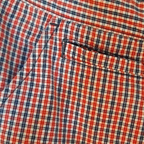 J.A.C.H.S Clothing men's shorts in 36 waist. Red, white and blue plaid. - Picture 2 of 5